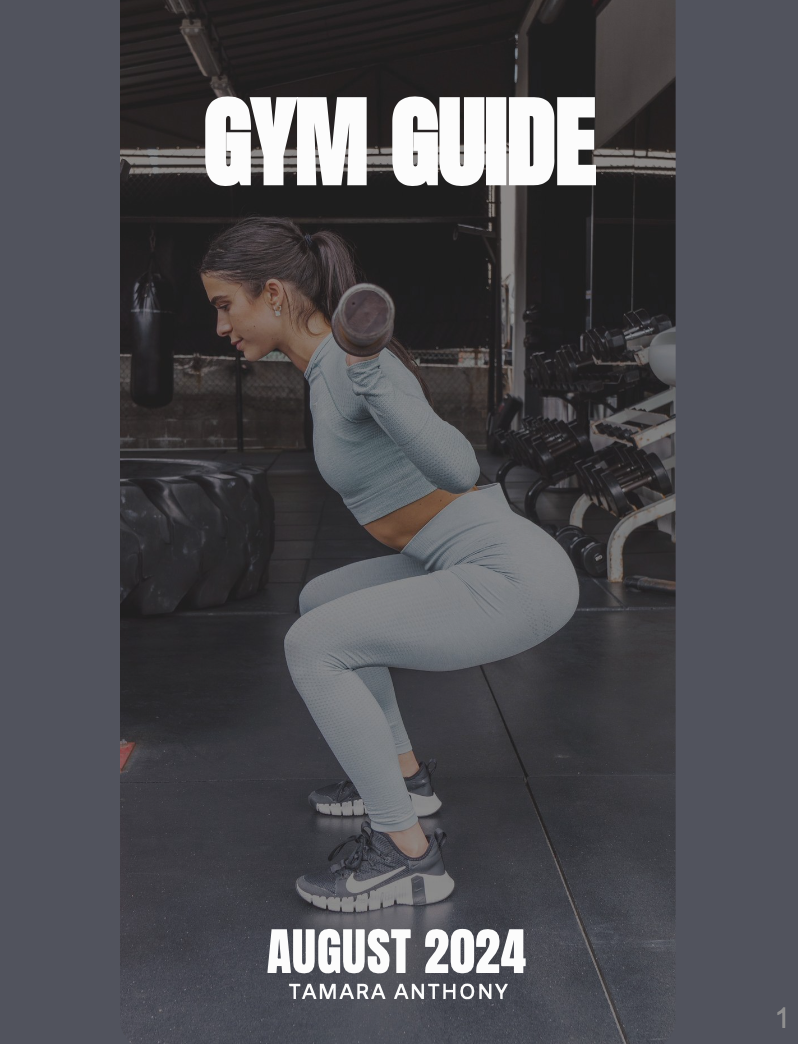 GYM GUIDE SUBSCRIPTION- AUGUST